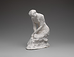 Young woman kneeling, Auguste Rodin (French, Paris 1840–1917 Meudon), Cast plaster, French