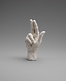Study of a hand, Auguste Rodin (French, Paris 1840–1917 Meudon), Cast plaster, French