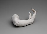 Study of the left hand and arm of Meditation, Auguste Rodin (French, Paris 1840–1917 Meudon), Cast plaster, French