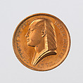Conquest of Upper Egypt, 1798, Medalist: André Galle (French, Saint-Etienne, Loire 1761–1844 Paris), Gilt bronze, struck, French