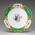 Plate (assiette à palmes) (1 of 102) (part of a service), Sèvres Manufactory (French, 1740–present), Soft-paste porcelain, French, Sèvres