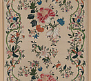 Panel, Silk, painted, Chinese, for French market