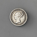 Three half pence of Queen Victoria, 1838, Silver, British