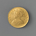 Half guinea of Queen Anne, Medalist: John Croker (British, 1670–1741), Gold, British, London