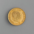 Proof half sovereign of George III, Medalist: Benedetto Pistrucci (Italian, 1783–1855, active England), Gold, British