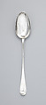 Hash spoon, James Glen (entered 1743), Silver, Scottish, Glasgow