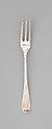 Dessert fork (one of twelve), John Linney, Silver, British, London