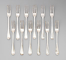 Dinner fork (one of twelve), Bayne and Napier, Silver, Scottish, Edinburgh and Glasgow