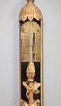 Torricellian barometer, Ebony, gilt; mercury, British