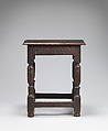 Stool, Oak, British