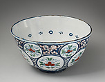 Bowl, Tin-glazed earthenware, British, Bristol