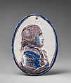 Medallion, Glazed earthenware, British
