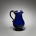 Cream pitcher, Glass, British, Bristol