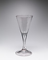 Wineglass, Glass, probably British or Flemish