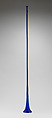 Horn, Blue glass, British, Bristol