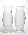 Hurricane glass (one of a pair), Glass, American or British