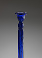 Horn, Blue glass, British, Bristol
