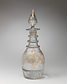 Decanter with stopper, Glass, Continental European