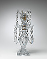 Candlestick (one of a pair), Glass, British or Irish