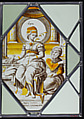 Logic (one of a pair), Stained glass, possibly British
