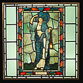Night (one of a pair), William Glasby for the Henry Holiday Studio, Hampstead, Stained glass, British