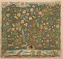 The Tree of Life, Canvas worked with silk thread; tent, Gobelin, and couching stitches, British