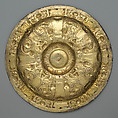 Dish (salver or basin), Silver gilt, enamel, Spanish