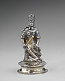 Chessman (Queen), Elkington & Co.  British, Silver-gilt, British, Birmingham, after German original