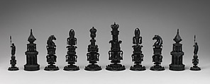 Chessmen (32), Ivory, Indian
