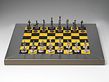 Chess set, Silver, British