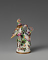 Two doves in a group, Saint James&#39;s Factory (British, ca. 1748/49–1760), Soft-paste porcelain, British, London