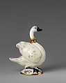 Swan, Saint James&#39;s Factory (British, ca. 1748/49–1760), Soft-paste porcelain, British, London