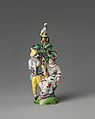 Chinese couple in a group, Saint James's Factory (British, ca. 1748/49–1760), Soft-paste porcelain, British, London