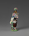 Friar carrying a woman, Chelsea Porcelain Manufactory (British, 1745–1784, Gold Anchor Period, 1759–69), Soft-paste porcelain, British, Chelsea