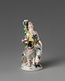 Girl with dog, Saint James&#39;s Factory (British, ca. 1748/49–1760), Soft-paste porcelain, British, London
