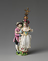 Two lovers, Saint James's Factory (British, ca. 1748/49–1760), Soft-paste porcelain, British, London