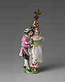 Two lovers, Saint James's Factory (British, ca. 1748/49–1760), Soft-paste porcelain, British, London