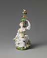 Lady seated amongst a grapevine, Saint James&#39;s Factory (British, ca. 1748/49–1760), Soft-paste porcelain, British, London