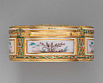 Snuffbox with portrait of a man, probably Prinz Karl von Sachsen (1733–1796), Jean-Joseph Barrière (French, apprenticed 1750, master 1763, active 1793), Gold, enamel, ivory, glass, French, Paris