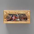 Snuffbox, Mathieu Coiny fils (born 1723, master 1755, recorded 1788), Gold, enamel, gem stones, French, Paris