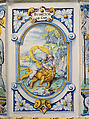 Stove, Attributed to the pottery of David II Pfau (1644–1702), Faience (tin-glazed earthenware), Swiss, Winterthur
