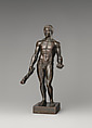 Standing Hercules, Bronze, silvering (eyes and wreath), Italian, possibly Rome