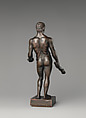 Standing Hercules, Bronze, silvering (eyes and wreath), Italian, possibly Rome