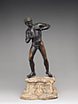 Marsyas, Bronze, mounted on an ancient architectural fragment, probably Italian