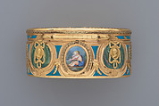 Snuffbox, Jean-Joseph Barrière (French, apprenticed 1750, master 1763, active 1793), Gold, enamel, French, Paris