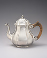 Teapot, Jean-Martin Winoc Du Moulin (1727–1766, master ca. 1750), Silver, wood, French, Bergues (Lille Mint)
