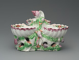Sweetmeat dish, Bow Porcelain Factory (British, 1747–1776), Soft-paste porcelain, British, Bow, London