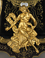 Clock (pendule à console), Movement by Louis Mÿnüel (French, about 1675/80–1742), Case: oak veneered with brass and tortoiseshell with gilded-bronze mounts; Dial: gilded brass and enamel, French, Paris