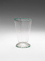 Beaker, Glass, possibly Spanish