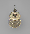 Puzzle tankard (Vexierkrug), Gilded, engraved, and enameled silver, German, Regensburg